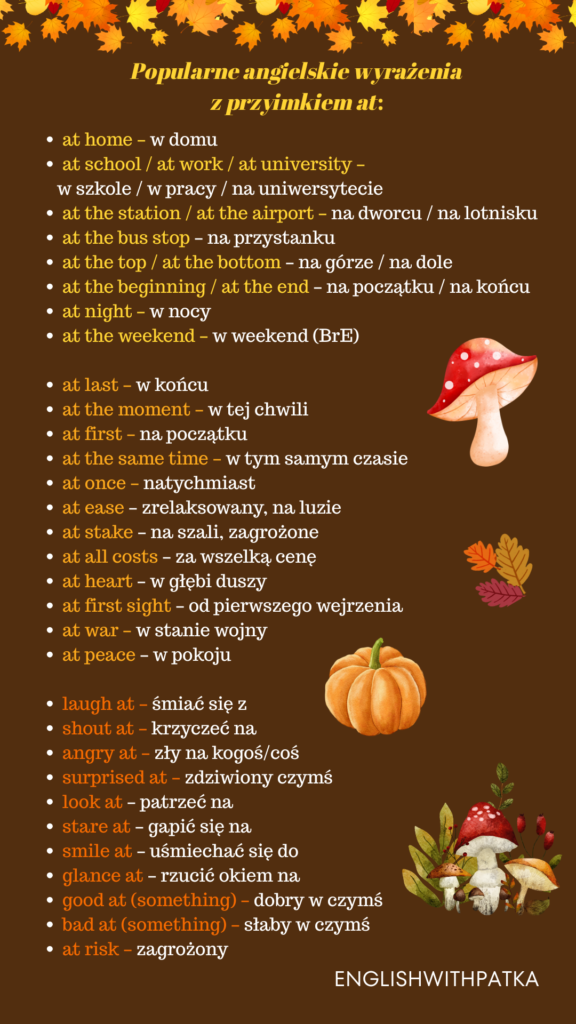 wyrażenia z at